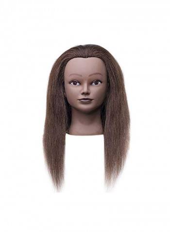 Afro Curl Hair Extension With Clamp Brown 20inch