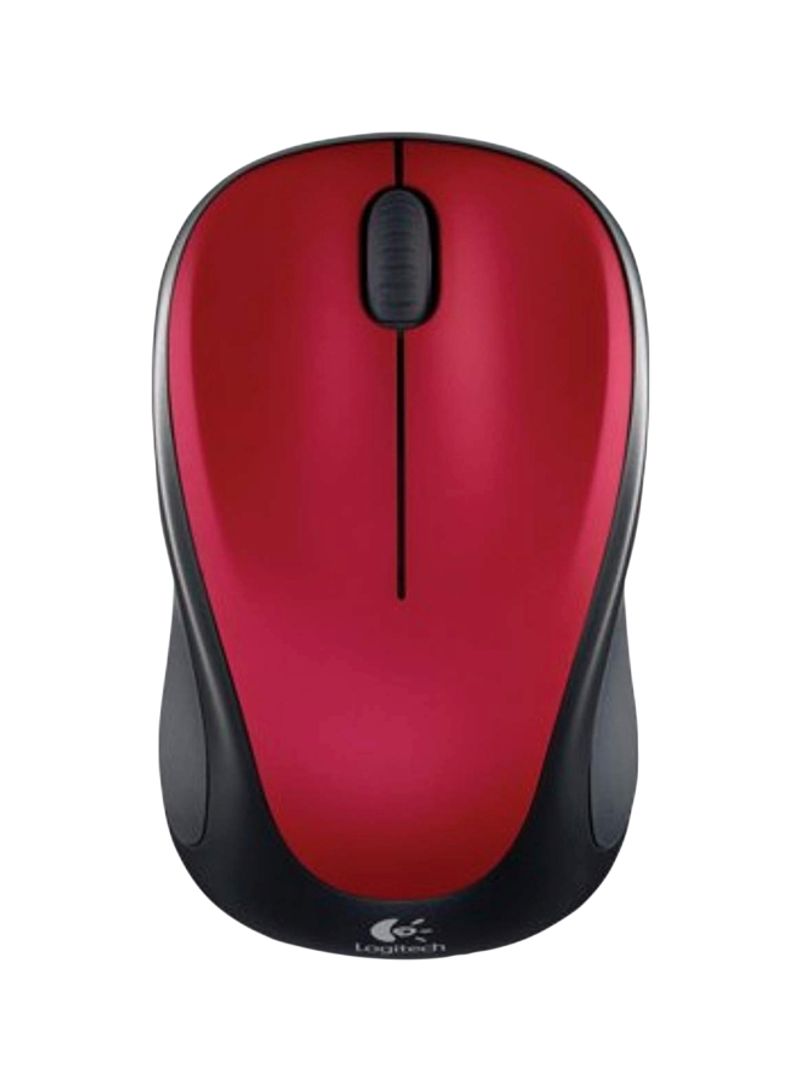 Compact Wireless Optical Mouse Red/Black