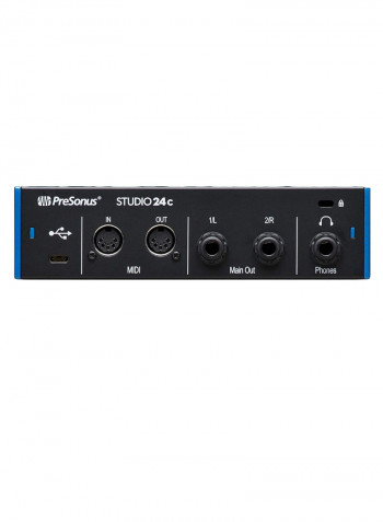 Portable Studio Audio Interface Studio 24C Black/Blue