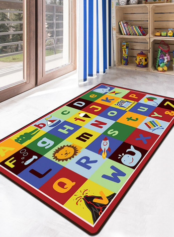 Cartoon Animal Rectangle Shaped Floor Mat Multicolour 120x160centimeter