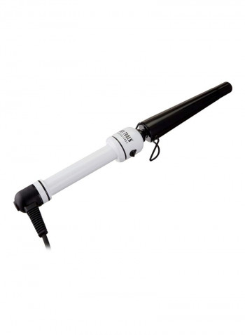 Nano Ceramic Tapered Curling Iron Black/White