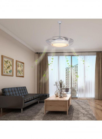 Ceiling Fan Light Silver 42inch
