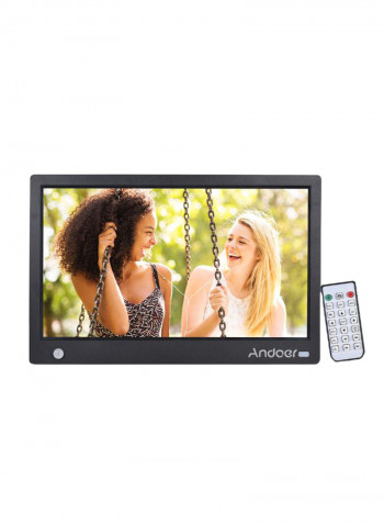 Digital Photo Frame With Remote Control Black