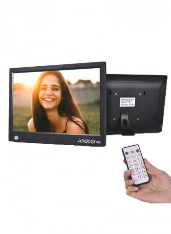 Digital Photo Frame With Remote Control Black