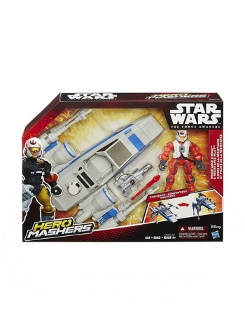 Hero Mashers Episode VII Resistance X-Wing And Resistance Pilot