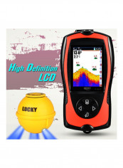 LCD Wireless Sonar Sensor Transducer Fish Finder 20 x 10 x 20cm