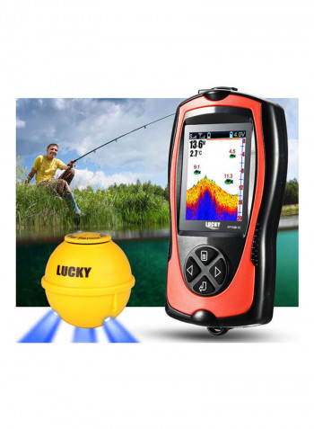 LCD Wireless Sonar Sensor Transducer Fish Finder 20 x 10 x 20cm