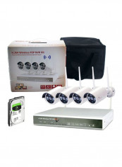 4-Channel P2P Wireless Security Surveillance Camera Kit
