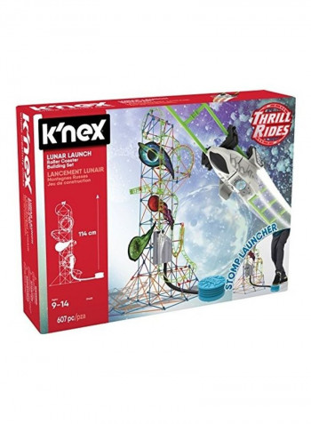 607-Piece Lunar Launch Roller Coaster Building Set