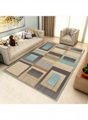 Foldable  Plaid Pattern Carpet Multicolour 140x200cm