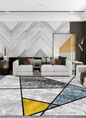 1 Piece Living Room Rug Anti-Slip Durable Eco-friendly Carpet multicolour 140*200(W*L)cmcm