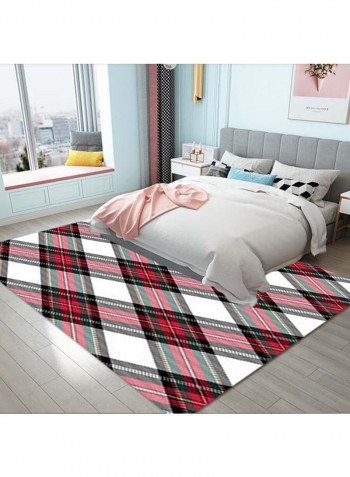 Soft Plaid Pattern Carpet Multicolour 140x200cm