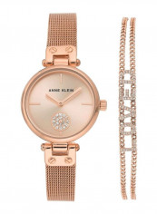 Women's Stainless Steel Analog Watch With Cristal Bracelet AK3552RGST