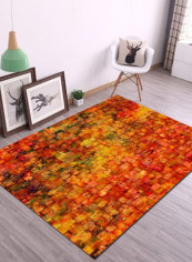 1 Piece Bedroom Rug Dustproof Foldable Color Block Carpet multicolour 140*200(W*L)cmcm