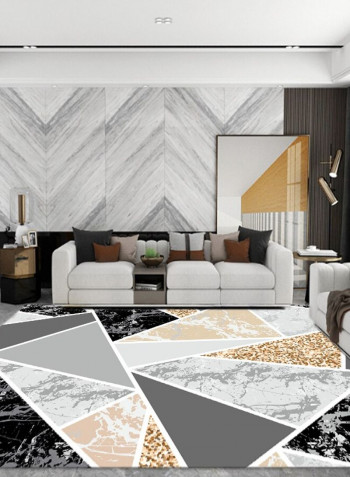1 Piece Bedroom Rug Marbling Geometric Pattern Nordic Style Carpet multicolour 140*200(W*L)cmcm