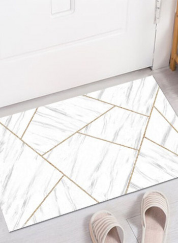 1 Piece Living Room Rug Dustproof Simple Geometric Pattern Carpet White 140*200(W*L)cmcm
