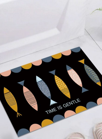 1 Piece Bedroom Rug Fish Pattern Cartoon Soft Carpet multicolour 140*200(W*L)cmcm