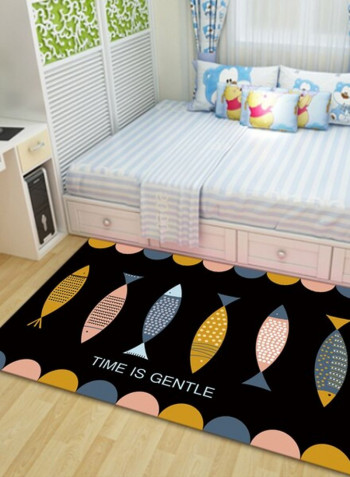 1 Piece Bedroom Rug Fish Pattern Cartoon Soft Carpet multicolour 140*200(W*L)cmcm