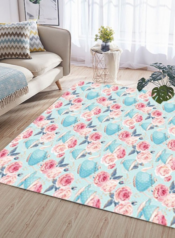 1 Piece Bedroom Rug Floral Pattern Eco-friendly Nordic Style Carpet multicolour 140*200(W*L)cmcm