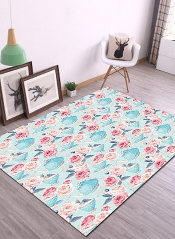 1 Piece Bedroom Rug Floral Pattern Eco-friendly Nordic Style Carpet multicolour 140*200(W*L)cmcm