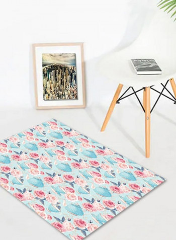 1 Piece Bedroom Rug Floral Pattern Eco-friendly Nordic Style Carpet multicolour 140*200(W*L)cmcm