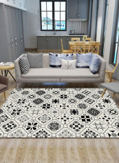 1 Piece Living Room Rug Geometric Pattern Anti-Slip Modern Style Carpet multicolour 140*200(W*L)cmcm