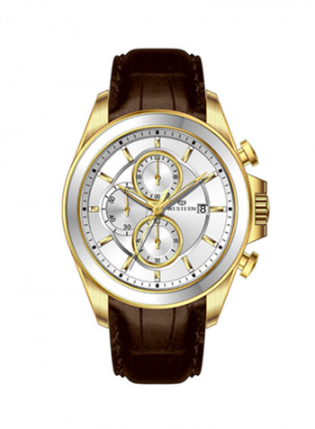 Men's Leather Chronograph Watch W8776GGP010F