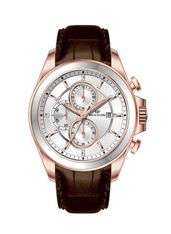 Men's Leather Chronograph Watch W8776GPP010F