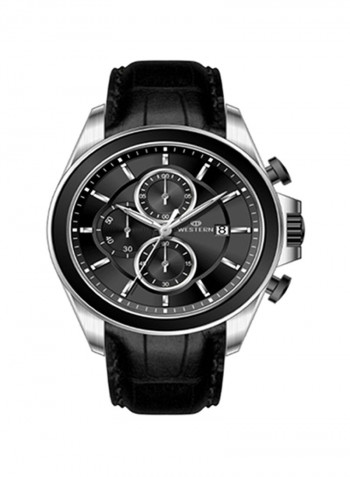 Men's Leather Chronograph Watch W8776GSB010C