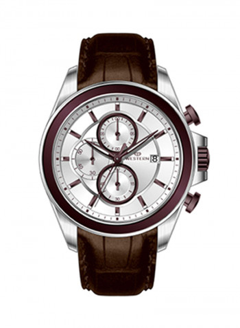 Men's Leather Chronograph Watch W8776GSR010F