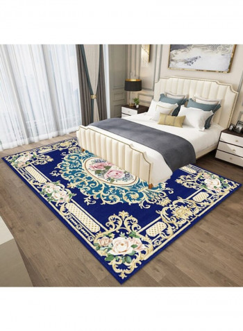 European Luxurious Anti-Skidding Soft Rug Blue 140 x 200cm