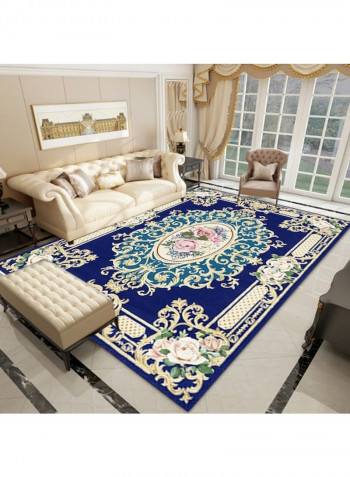 European Luxurious Anti-Skidding Soft Rug Blue 140 x 200cm