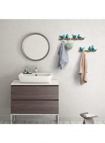 3D Creative Bird Wall Hook Blue/Brown 60 x 90cm