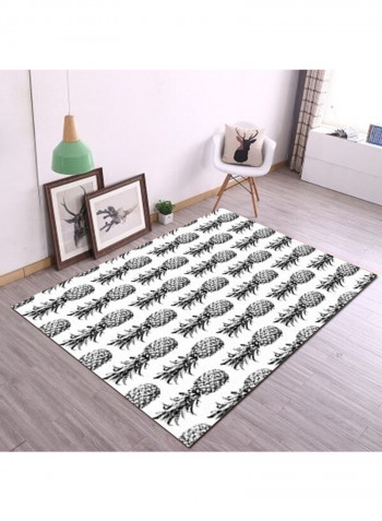 Fashion Fruit Pattern Nordic Style Carpet White/Black 140 x 200cm