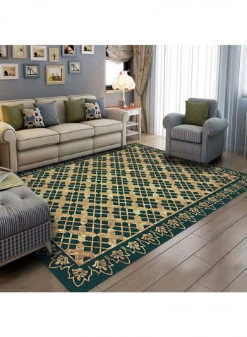 Anti-Slip Rug Green/Brown 140x200cm