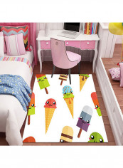 Fashion Cartoon Pattern Living Room Rug Multicolour 140x200cm