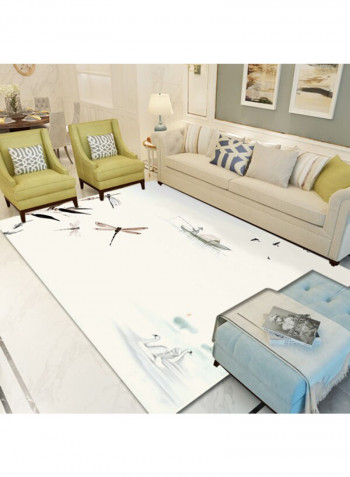 Luxury Classic Anti-Slip Carpet White 140 x 200cm