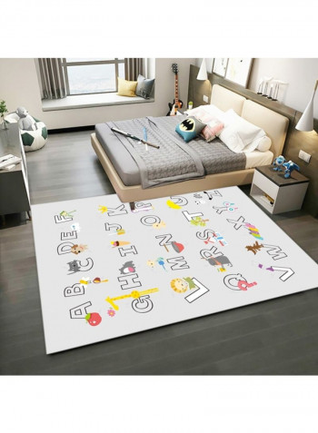 1-Piece Foldable Fashion Cartoon Carpet Multicolour 140 x 200cm