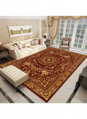 European Style Floral Pattern Carpet Multicolour 140x200cm