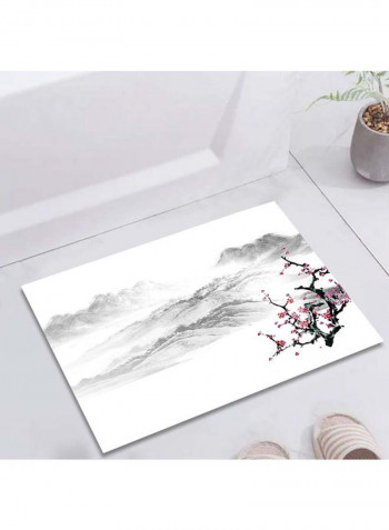 1-Piece Balcony Rug Simple Fashion Chinese Style Carpet White 140 x 200cm