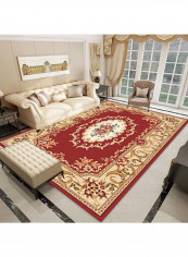 European Style Floral Pattern Carpet Multicolour 140x200cm
