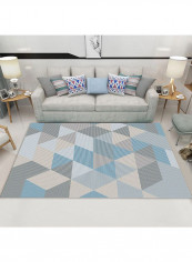 Geometric Pattern Bedroom Rug Multicolour 140x200cm