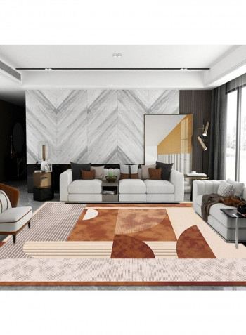 Dustproof Anti-Slip Geometric Pattern Carpet Multicolour 140 x 200cm