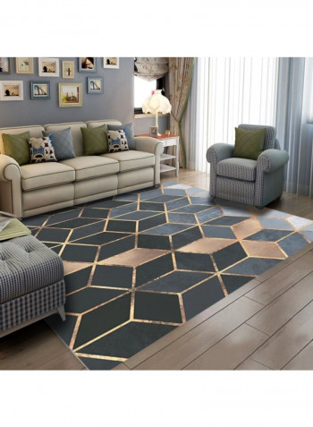 Geometric Pattern Patchwork Elegant Carpet Multicolour 140 x 200cm
