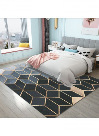 Geometric Pattern Patchwork Elegant Carpet Multicolour 140 x 200cm