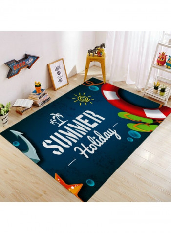 Rug Letter Pattern Cartoon Comfortable Carpet Multicolour 140 x 200cm