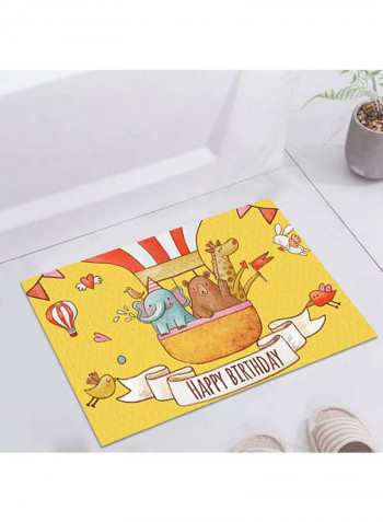 Bedroom Rug Cartoon Cute Animal Pattern Carpet Multicolour 140 x 200cm