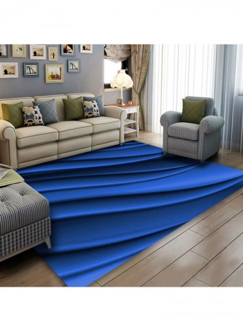 Nordic Style Creative Anti-Skidding Print Rug Blue 140x200cm