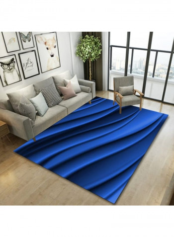 Nordic Style Creative Anti-Skidding Print Rug Blue 140x200cm
