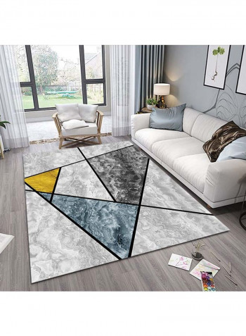 Casual Geometric Pattern Durable Carpet Multicolour 140x200cm